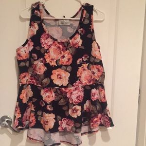 Flower printed shirt